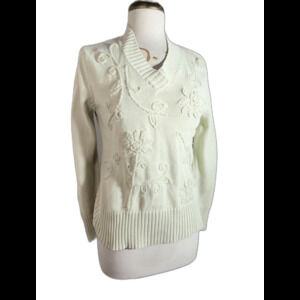 JonesWear Sport Sweater Size 18W 90's Vintage Cottagecore Coquette